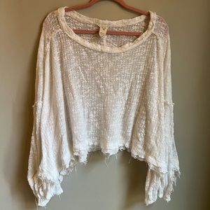 Sheer Free People Long sleeve Tee